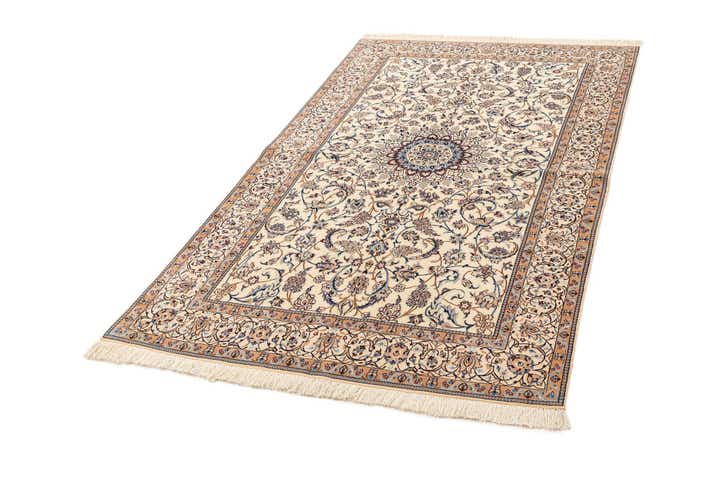 4' 3 x 7' 3 Hand Knotted Nain Rug