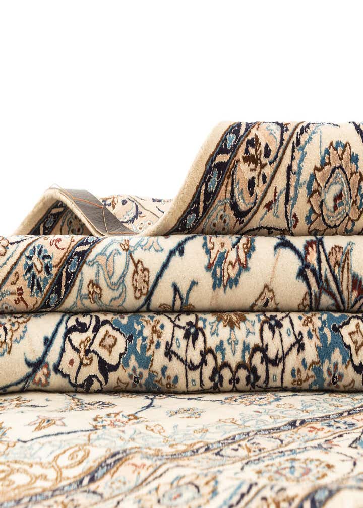 5' 2 x 8' 4 Hand Knotted Nain Rug