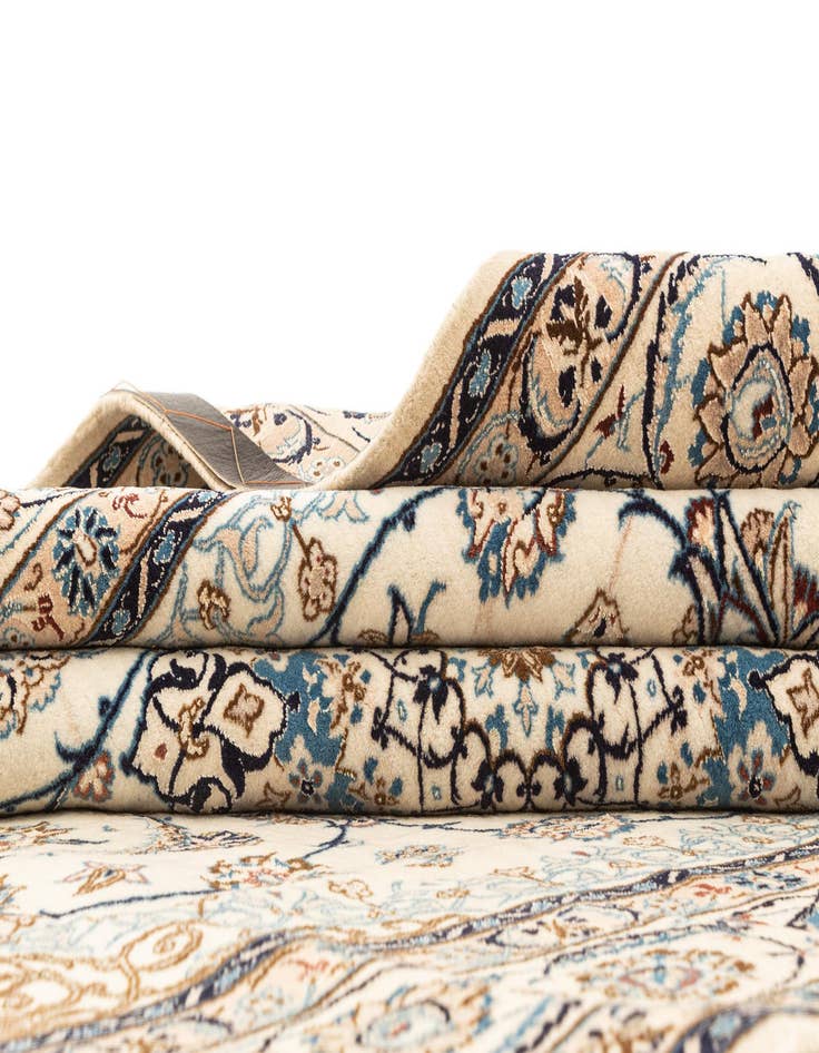 Detail image of 5' 2 x 8' 4 Hand Knotted Nain Rug