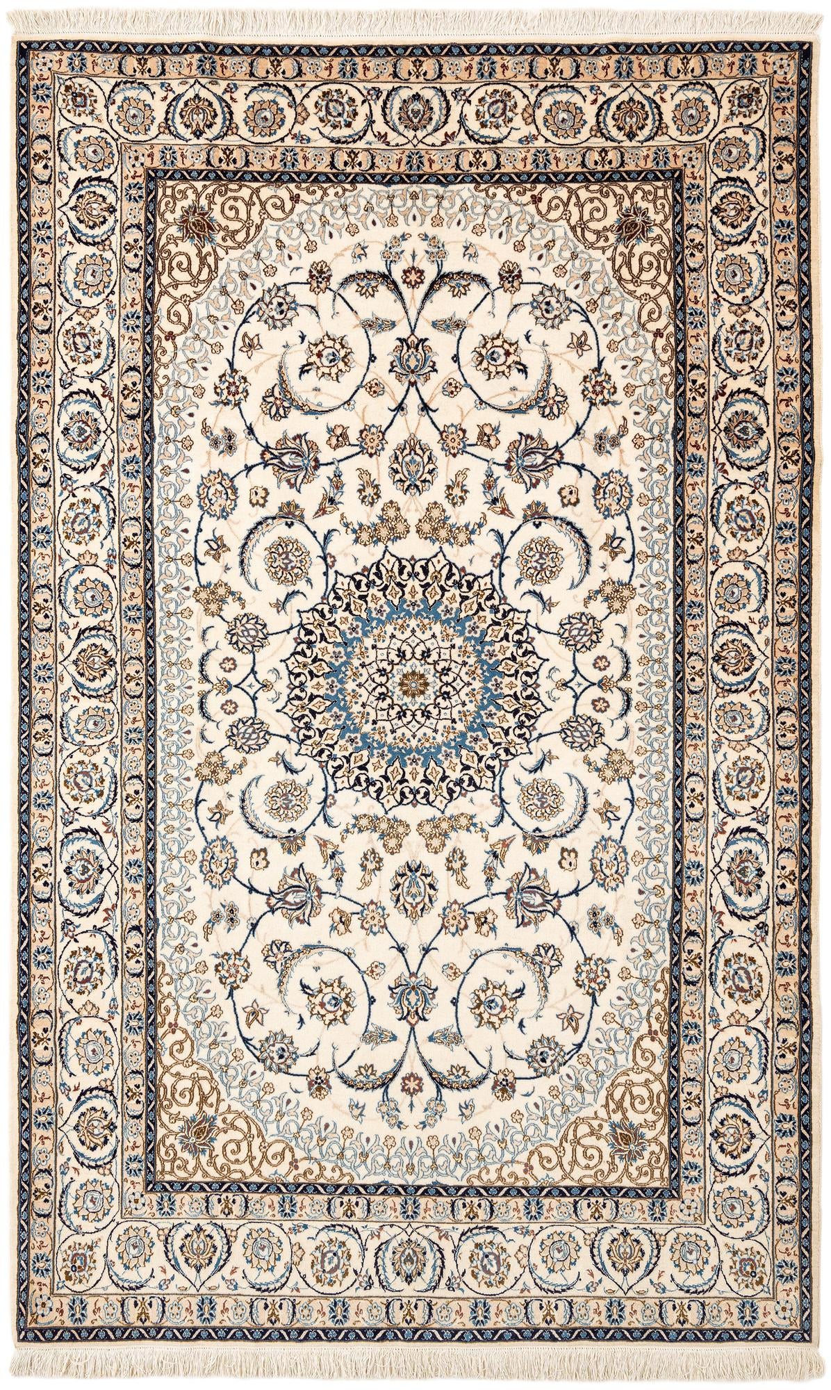 5' 2 x 8' 4 Hand Knotted Nain Rug