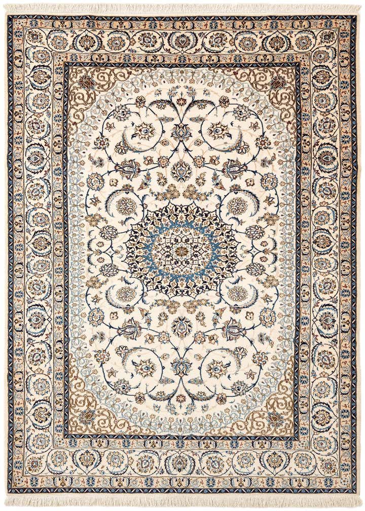 5' 2 x 8' 4 Hand Knotted Nain Rug