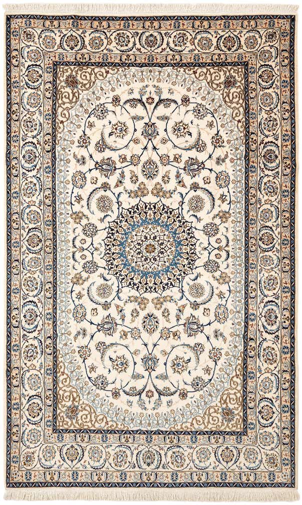 5' 2 x 8' 4 Hand Knotted Nain Rug