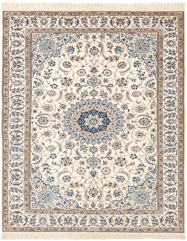 Detail image of 5' 1 x 7' 11 Hand Knotted Nain Rug