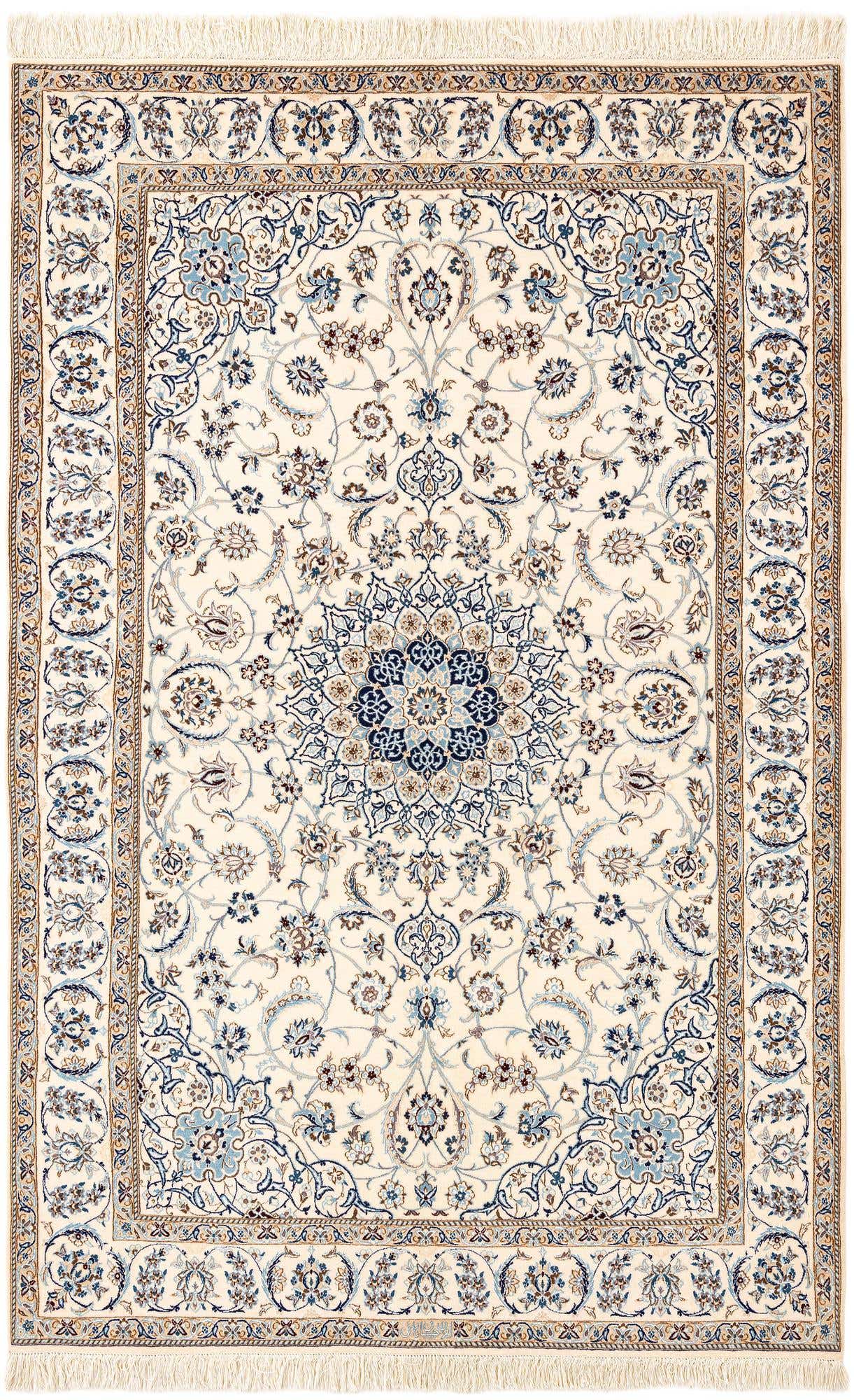 5' 1 x 7' 11 Hand Knotted Nain Rug