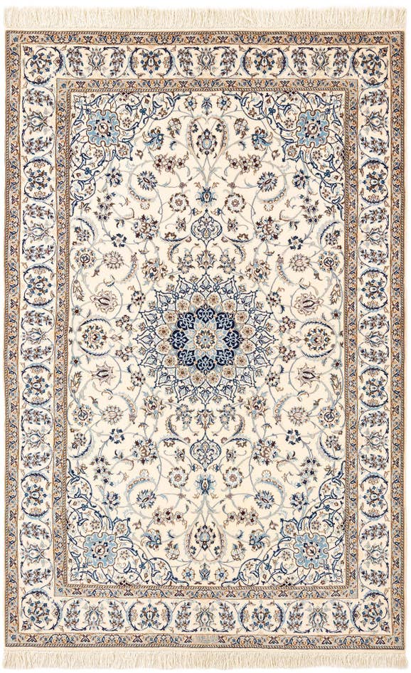 Detail image of 5' 1 x 7' 11 Hand Knotted Nain Rug