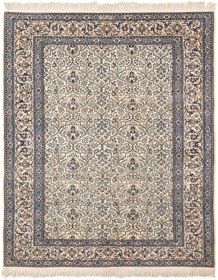 Detail image of 5' 5 x 8' Hand Knotted Nain Rug