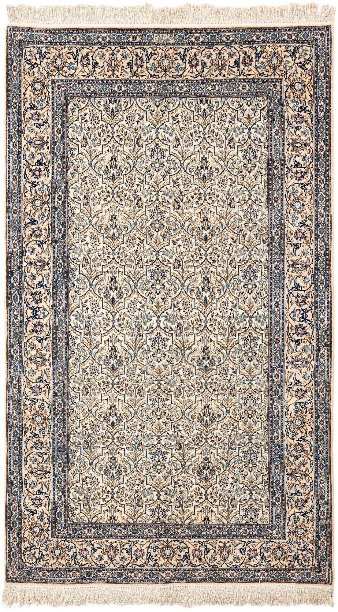 5' 5 x 8' Hand Knotted Nain Rug