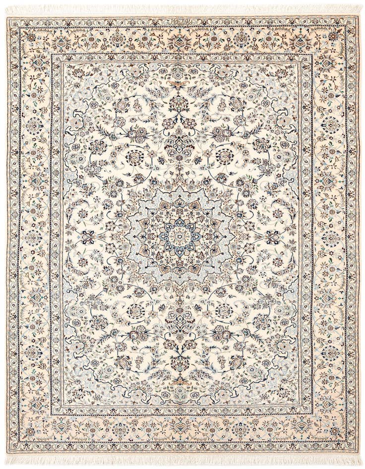 Detail image of 5' 5 x 7' 11 Hand Knotted Nain Rug