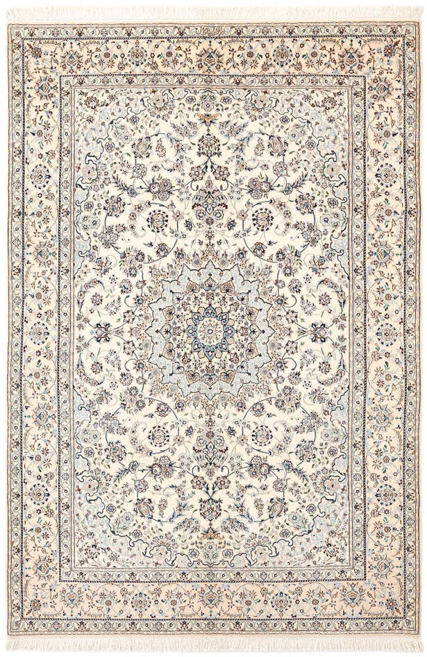 Detail image of 5' 5 x 7' 11 Hand Knotted Nain Rug