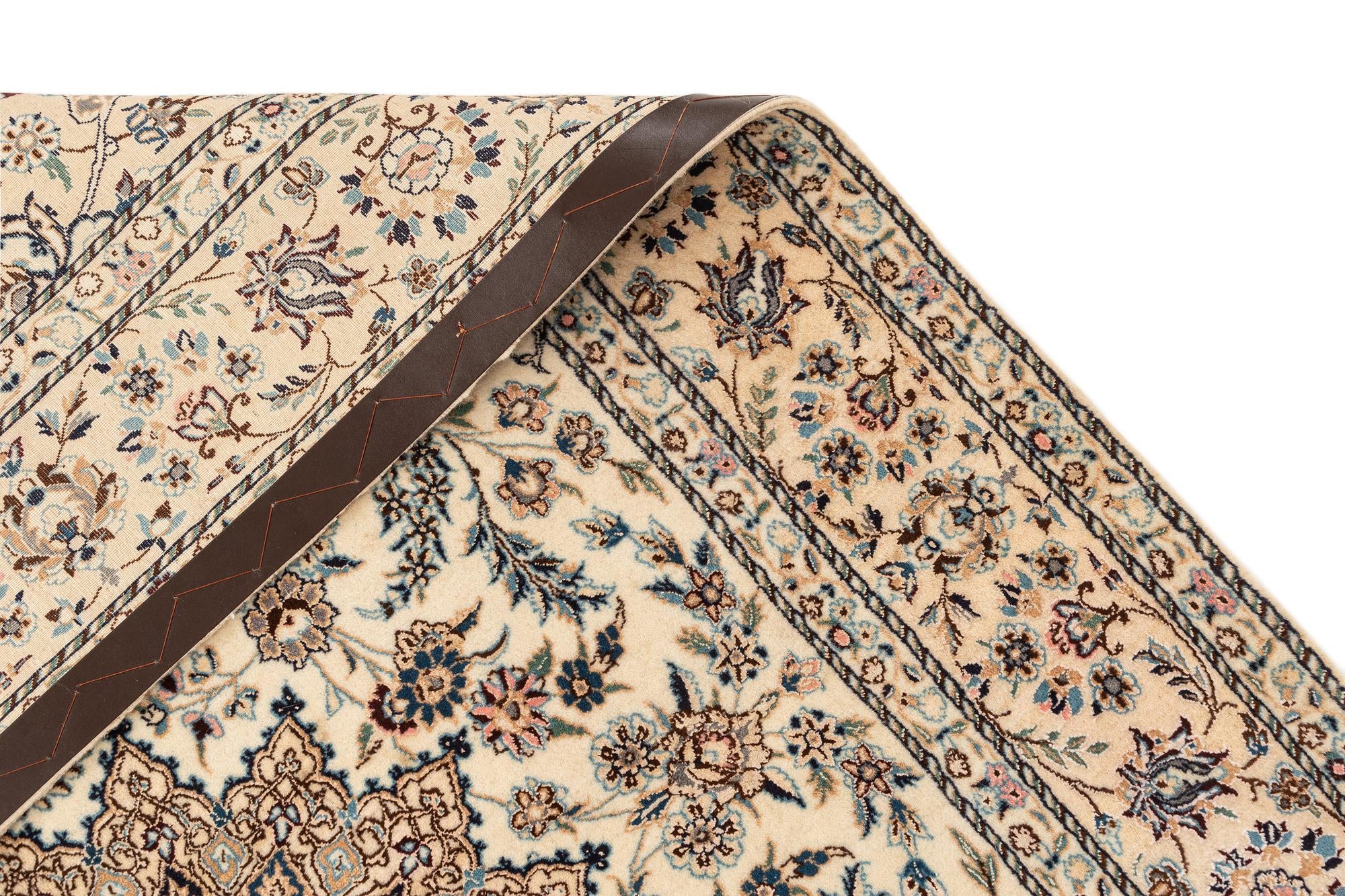 4' 1 x 6' 11 Hand Knotted Nain Rug