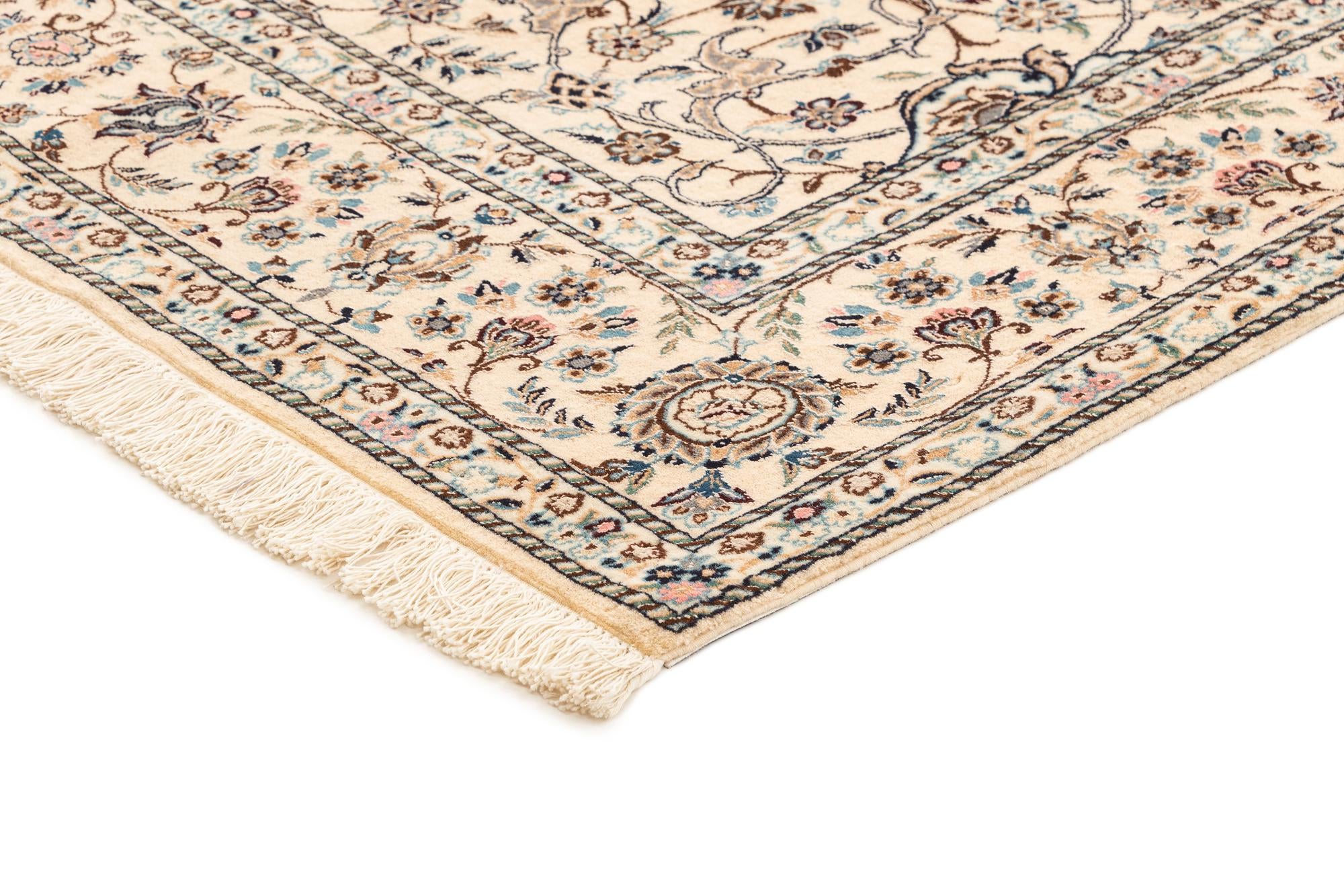 4' 1 x 6' 11 Hand Knotted Nain Rug