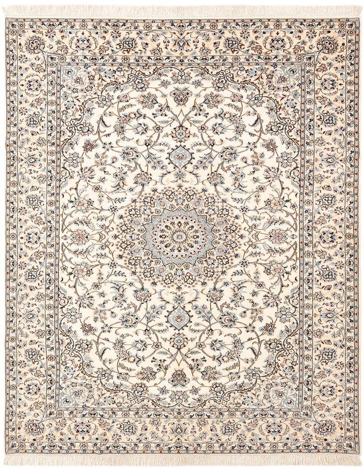 Detail image of 5' 8 x 8' 7 Hand Knotted Nain Rug
