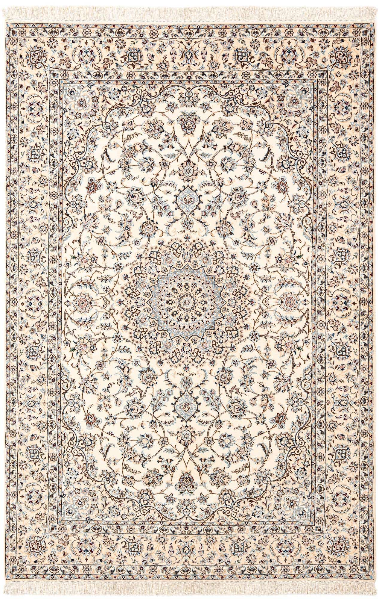 5' 8 x 8' 7 Hand Knotted Nain Rug
