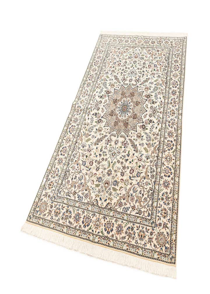 4' 11 x 7' 7 Hand Knotted Nain Rug