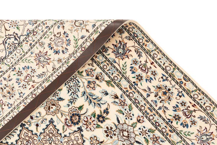 Detail image of 4' 11 x 7' 7 Hand Knotted Nain Rug