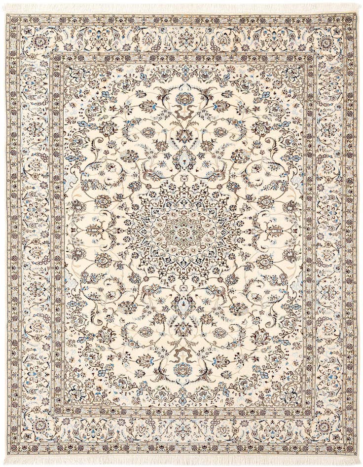 Detail image of 6' 9 x 10' Hand Knotted Nain Rug
