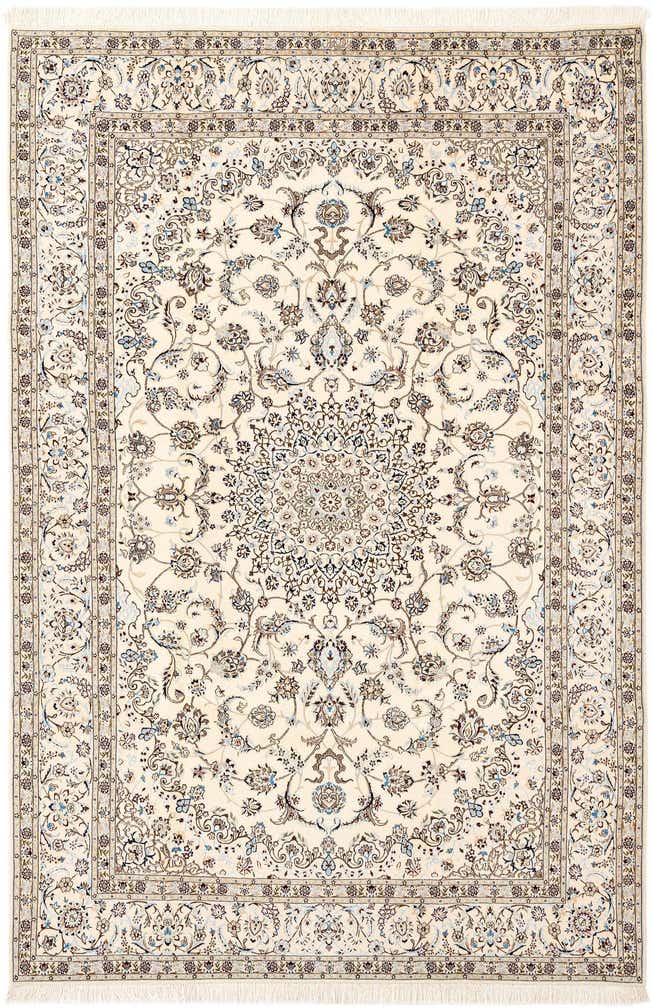 6' 9 x 10' Hand Knotted Nain Rug