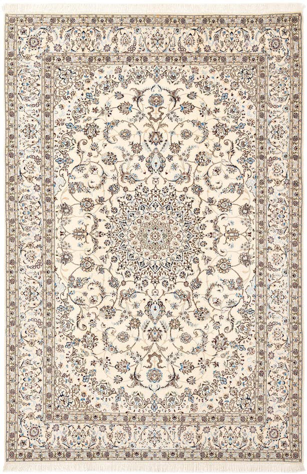 Detail image of 6' 9 x 10' Hand Knotted Nain Rug