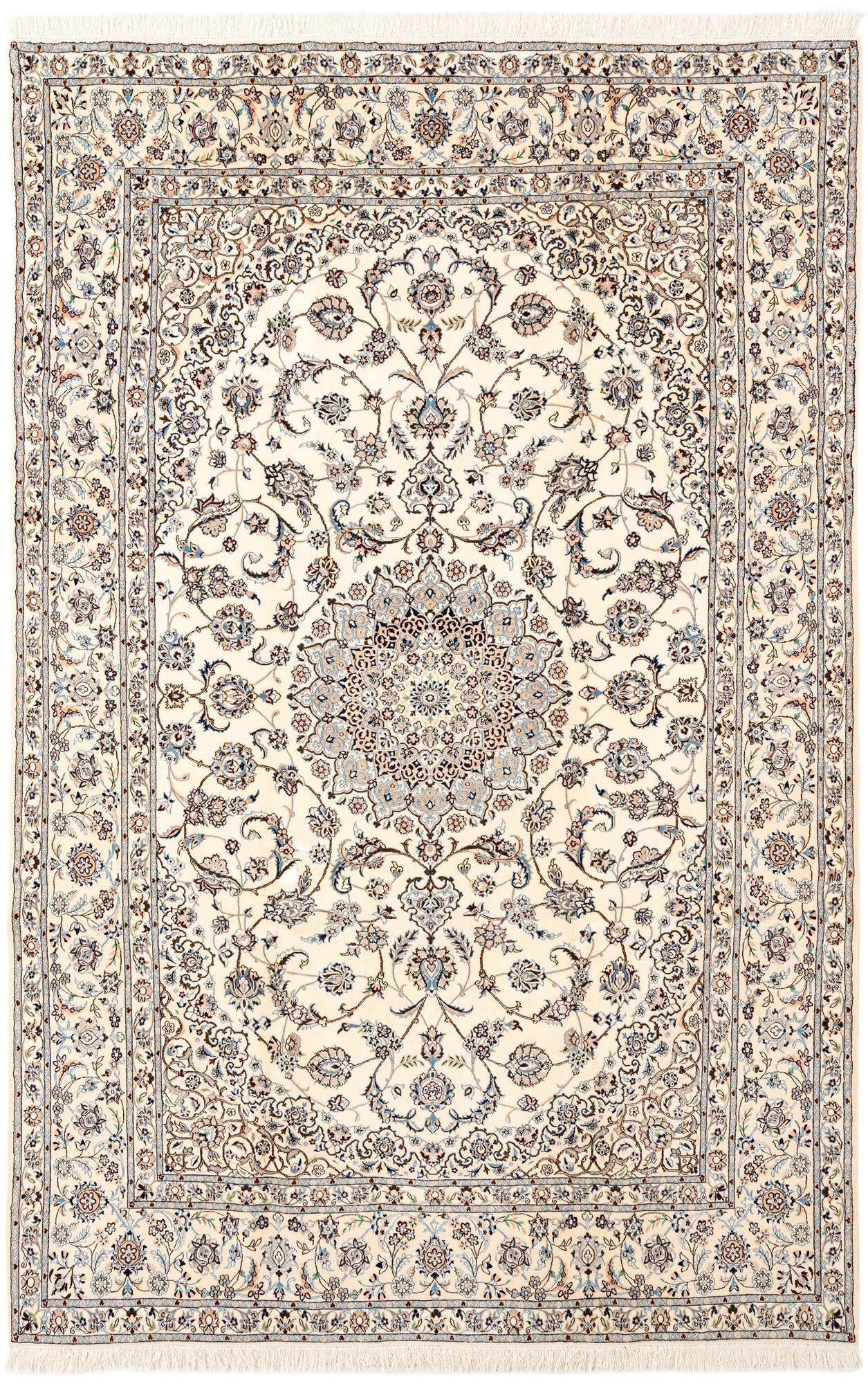 6' 10 x 10' 3 Hand Knotted Nain Rug