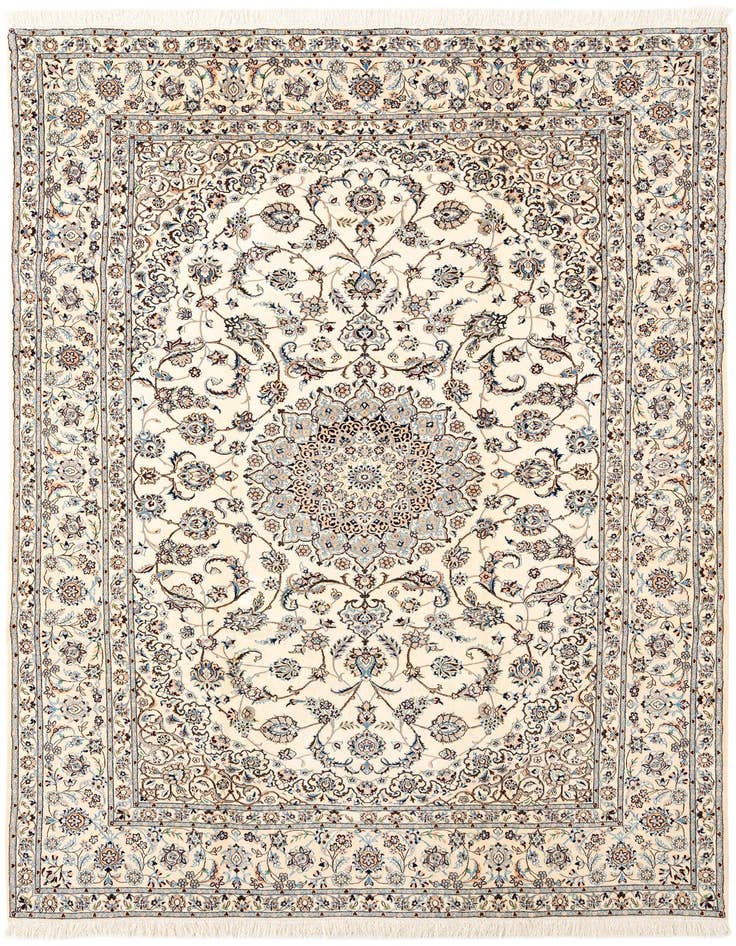 Detail image of 6' 10 x 10' 3 Hand Knotted Nain Rug