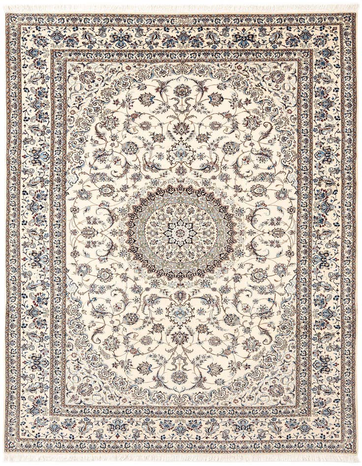 Detail image of 6' 10 x 10' 2 Hand Knotted Nain Rug