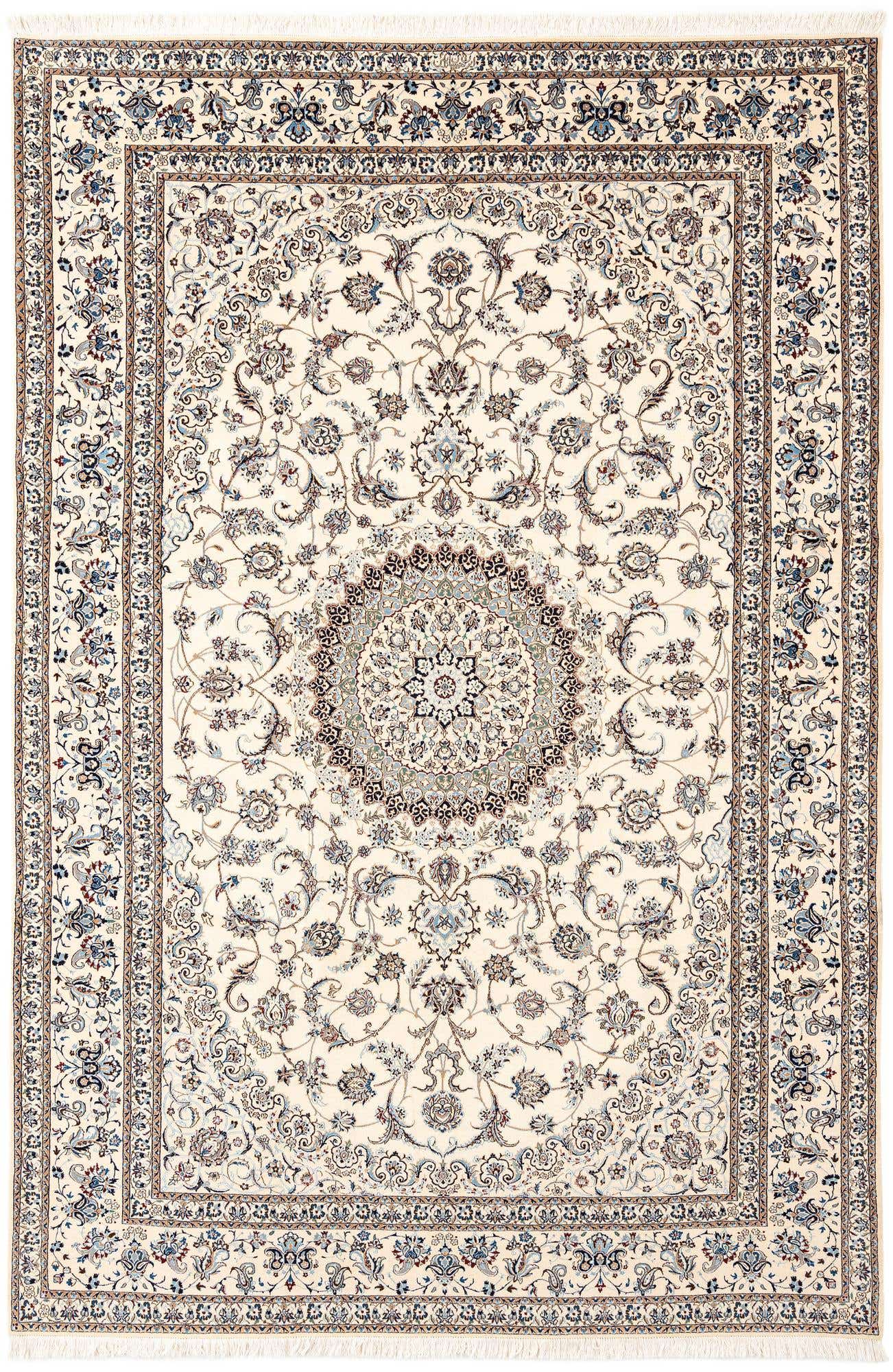 6' 10 x 10' 2 Hand Knotted Nain Rug