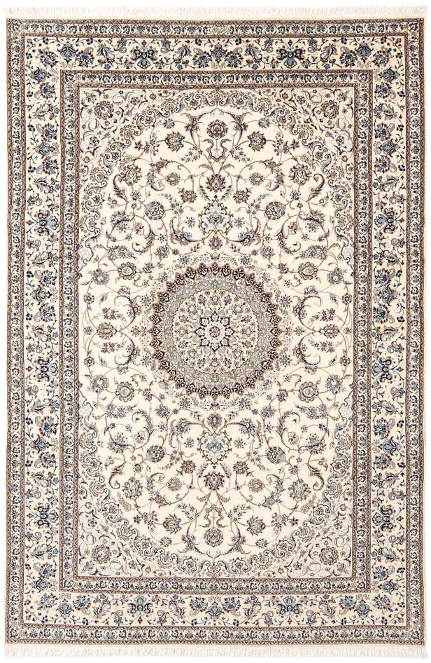 Detail image of 6' 10 x 10' 2 Hand Knotted Nain Rug