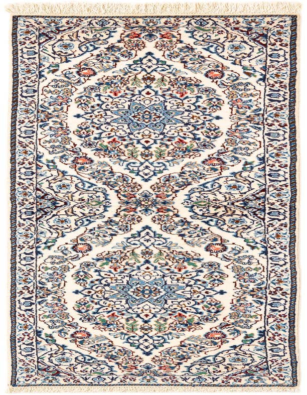 Detail image of 1' 7 x 5' 4 Hand Knotted Nain Rug