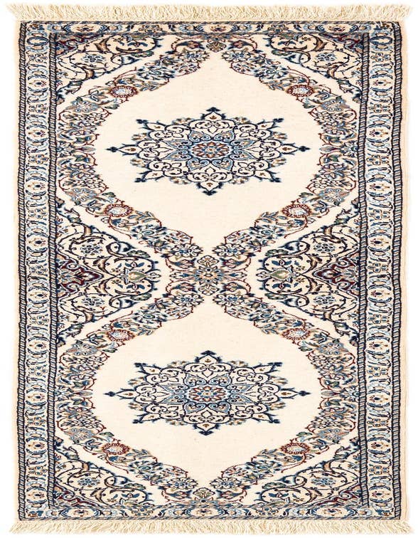 Detail image of 1' 7 x 5' 5 Hand Knotted Nain Rug