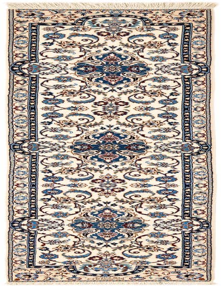 Detail image of 1' 8 x 7' 3 Hand Knotted Nain Rug