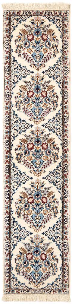 1' 7 x 6' 5 Hand Knotted Nain Rug
