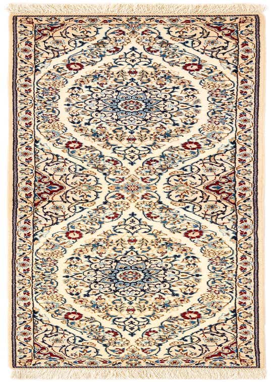 1' 7 x 5' 10 Hand Knotted Nain Rug