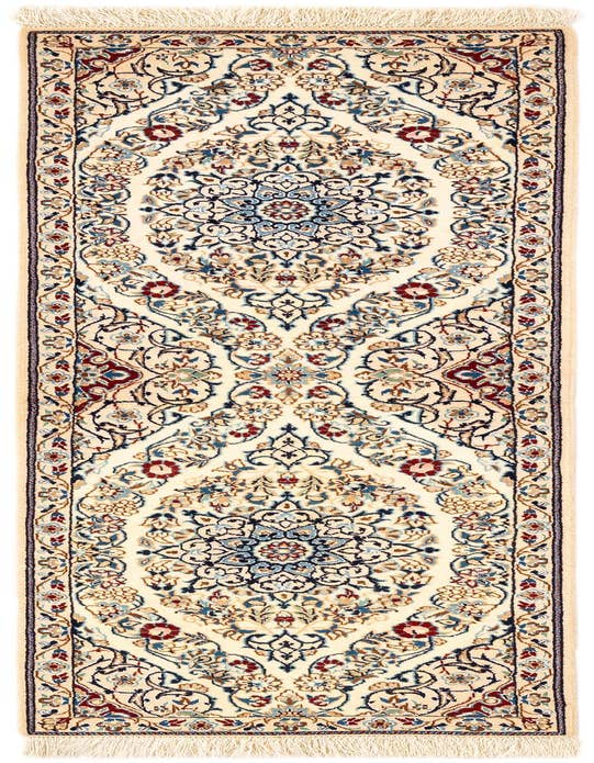 Detail image of 1' 7 x 5' 10 Hand Knotted Nain Rug