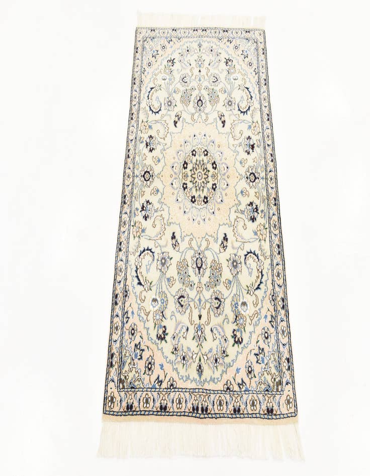 Detail image of 2' 10 x 4' 6 Hand Knotted Nain Persian Rug