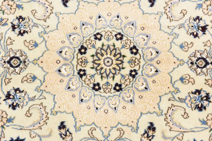 Detail image of 2' 10 x 4' 6 Hand Knotted Nain Persian Rug