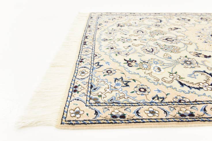 Detail image of 2' 10 x 4' 6 Hand Knotted Nain Persian Rug
