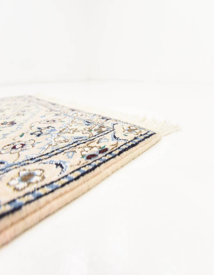 Detail image of 2' 10 x 4' 6 Hand Knotted Nain Persian Rug