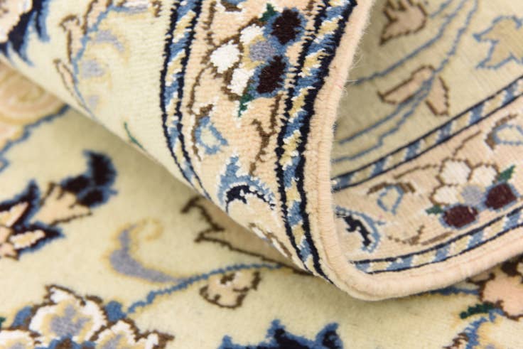 Detail image of 2' 10 x 4' 6 Hand Knotted Nain Persian Rug