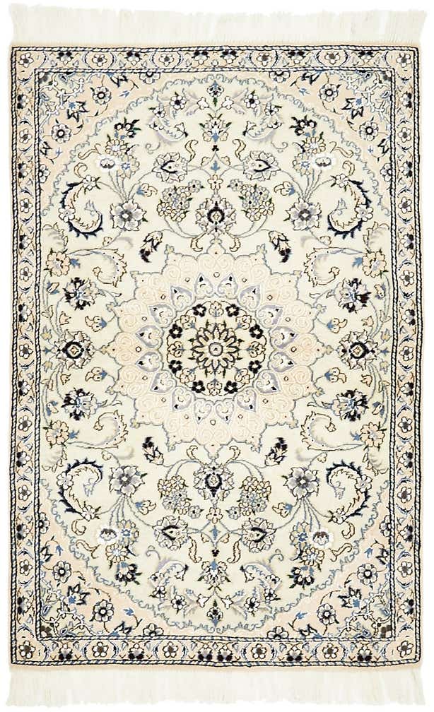 2' 10 x 4' 6 Hand Knotted Nain Persian Rug