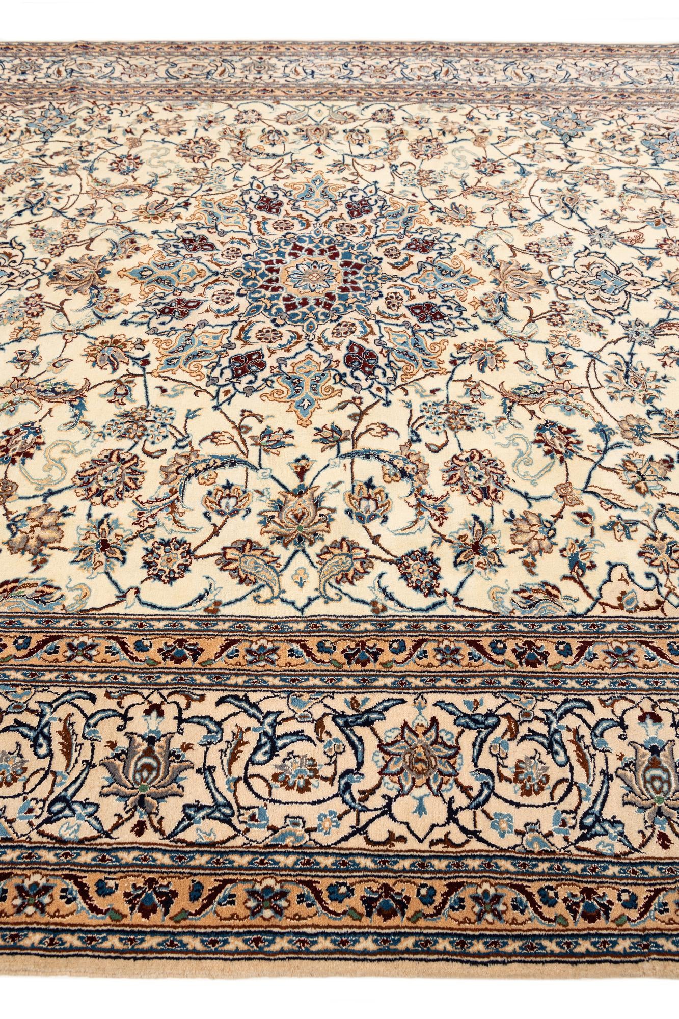 8' 3 x 11' 2 Hand Knotted Nain Persian Rug