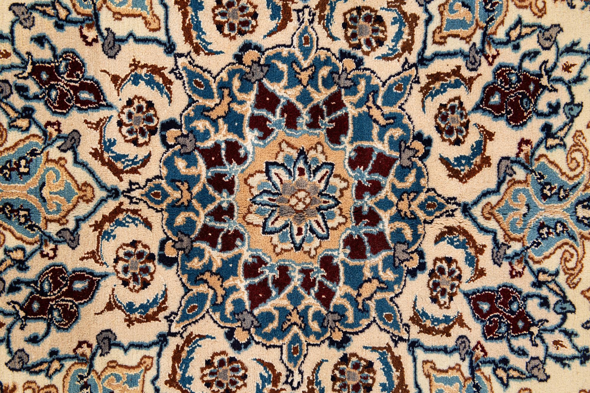 8' 3 x 11' 2 Hand Knotted Nain Persian Rug