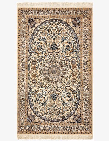 3' x 5' 1 Hand Knotted Nain Rug