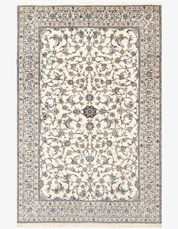 6' 9 x 10' 2 Hand Knotted Nain Rug