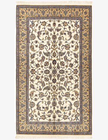 4' 2 x 7' 2 Hand Knotted Nain Rug