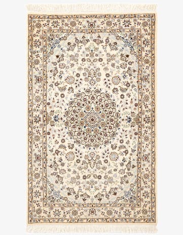 3' 3 x 5' 3 Hand Knotted Nain Rug