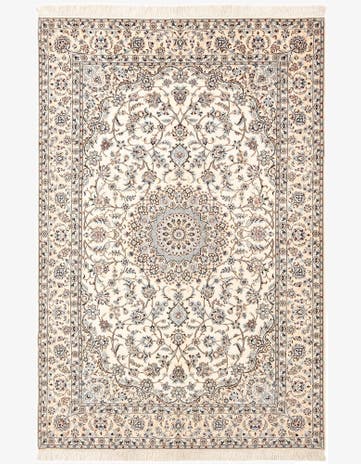 5' 8 x 8' 7 Hand Knotted Nain Rug