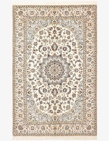 5' 3 x 8' 2 Hand Knotted Nain Rug