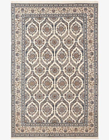7' 1 x 10' 6 Hand Knotted Nain Rug