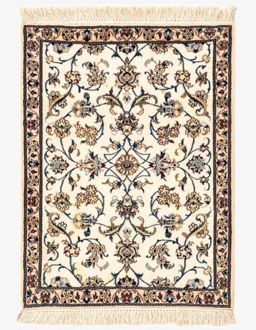 2' x 2' 8 Hand Knotted Nain Rug