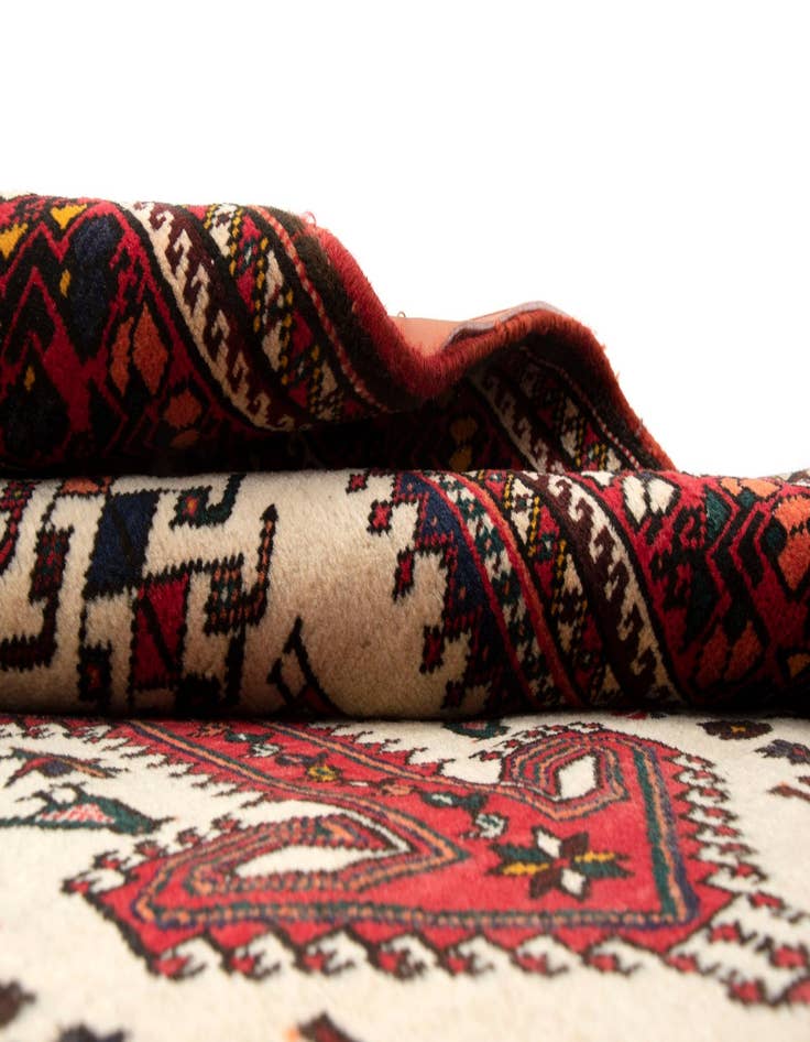 Detail image of 3' 6 x 5' 3  Hand Knotted Nasrabad Persian Wool Rug